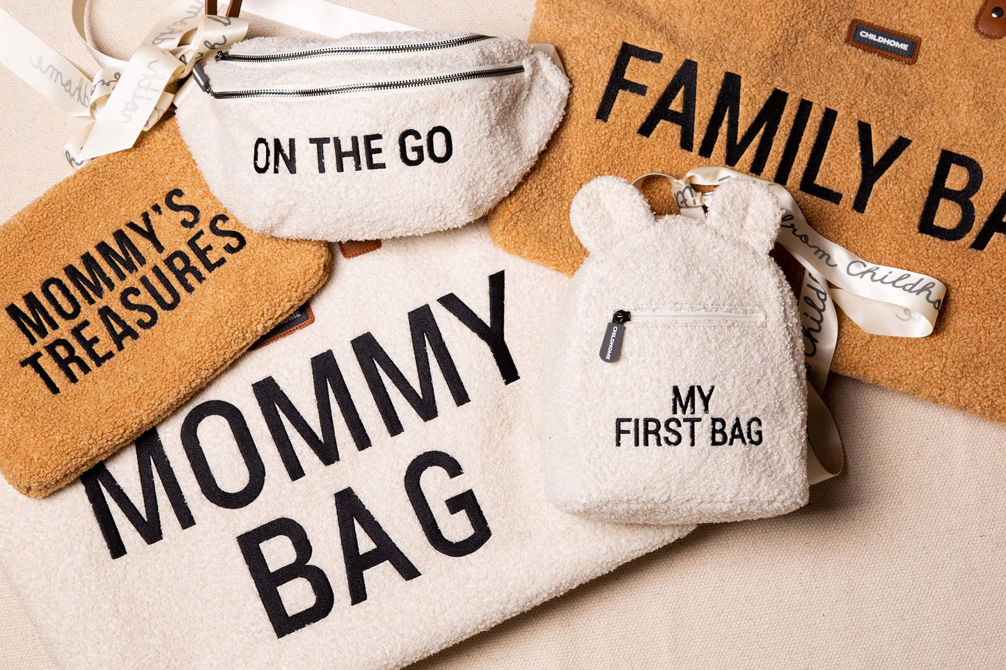 Mommy bag Nursery bag - Teddy Off white