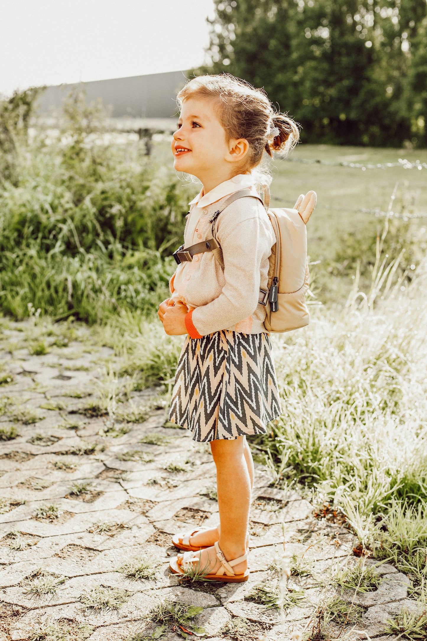 My first bag children's backpack - Puffered Beige