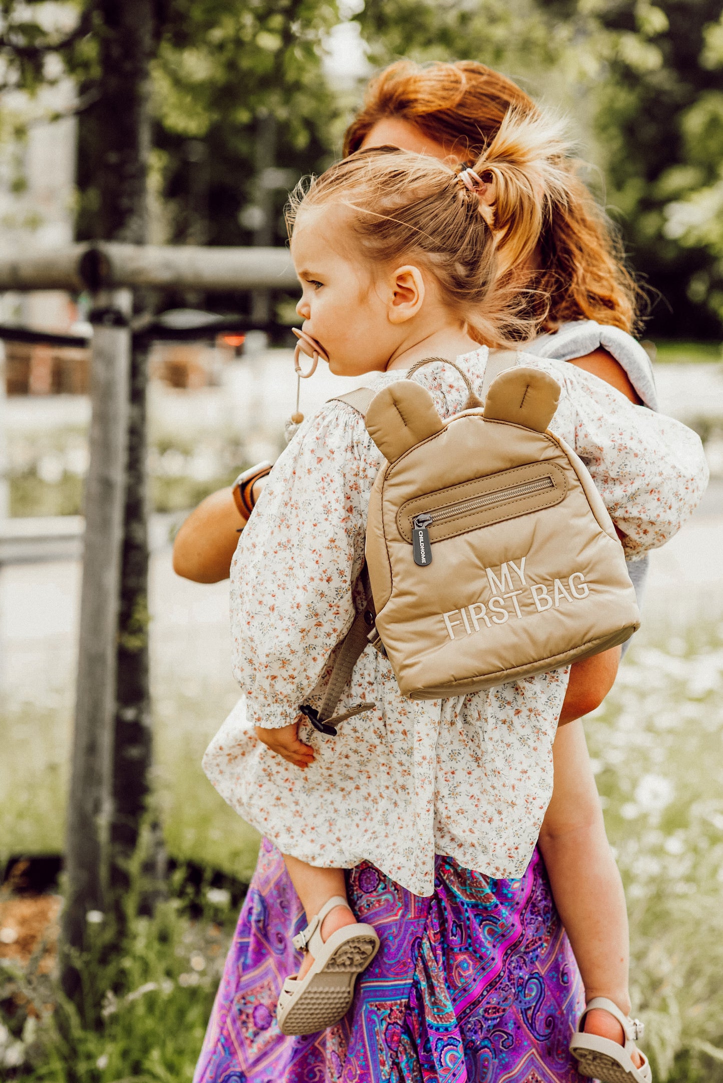 My first bag children's backpack - Puffered Beige