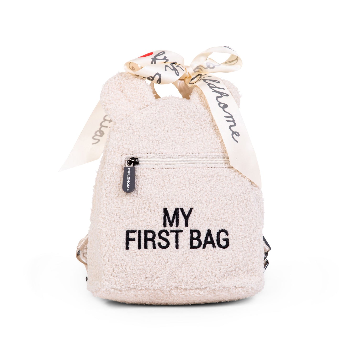 My first bag children's backpack - Teddy Off white