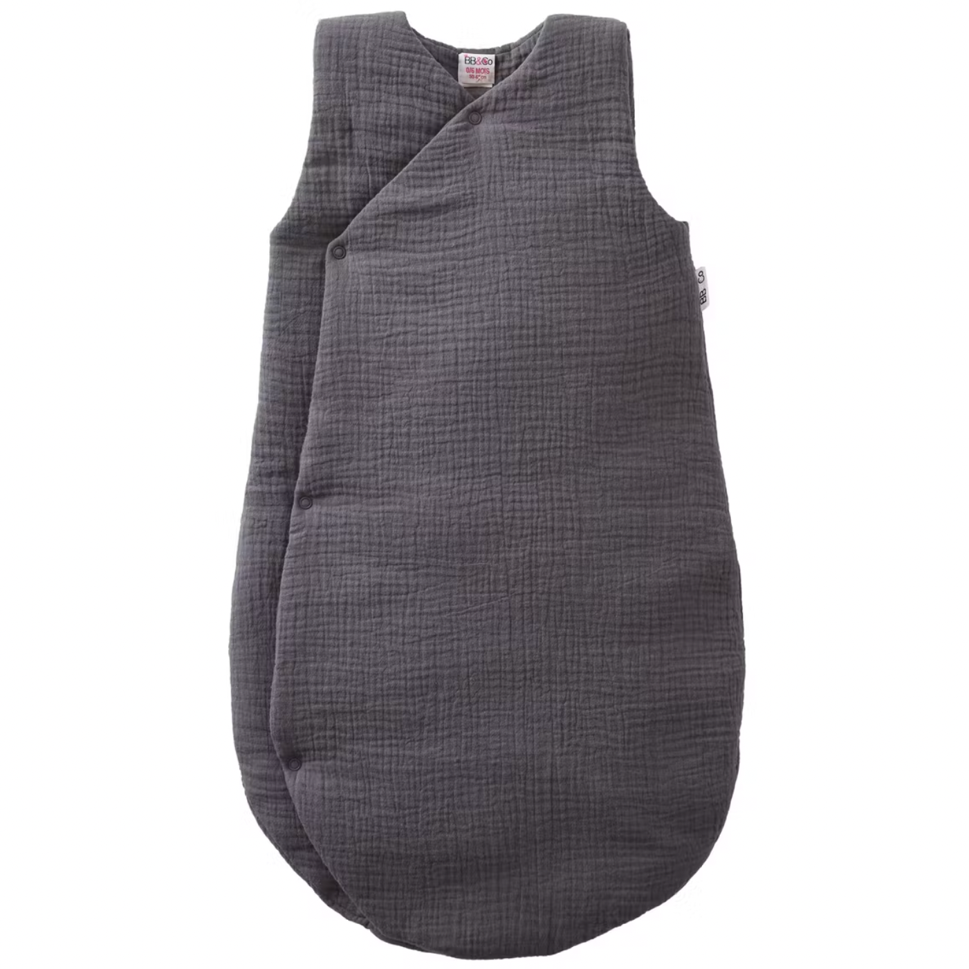 Double Gauze, Kimono sleeping bag in Hazelnut & Dove Gray