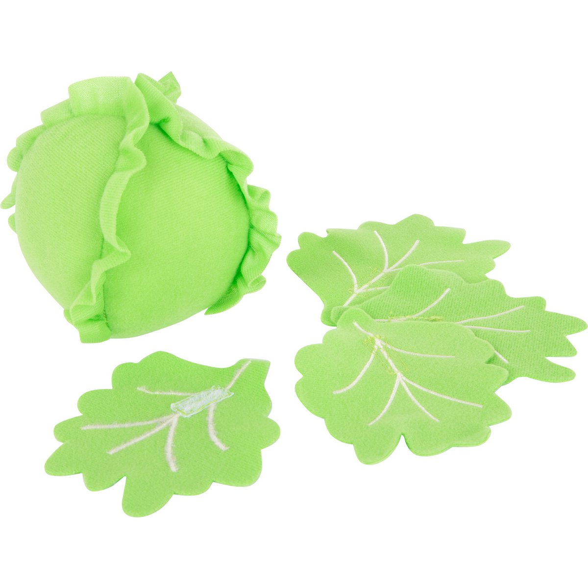 Fabric Vegetables Set in a Wooden Crate