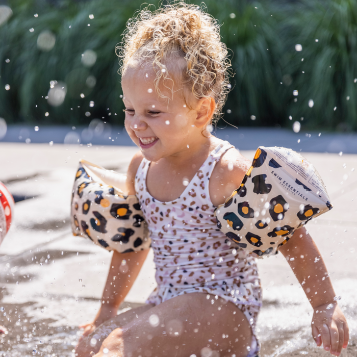 Leopard Print Swim Armbands 2-6 Years