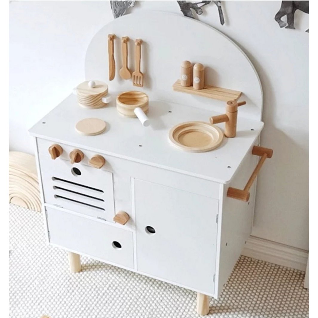 Wooden Kitchenette - White