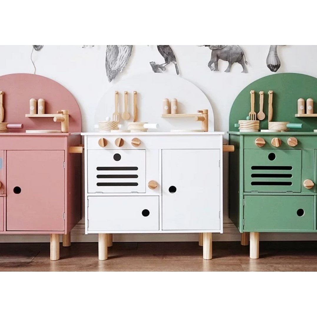 Wooden Kitchenette - White