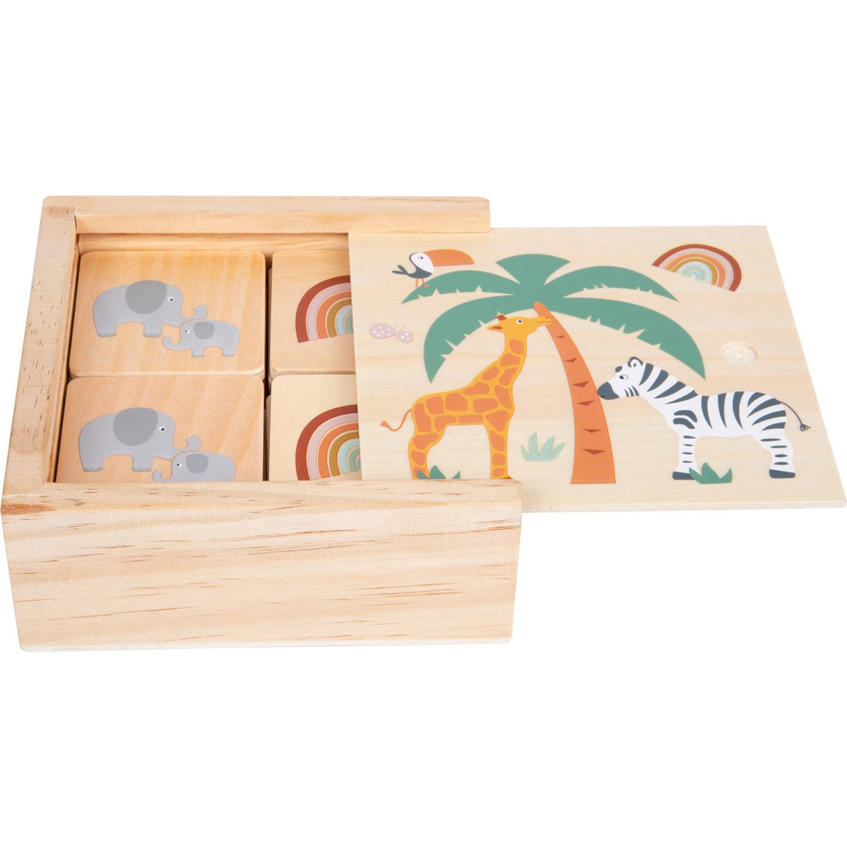 Wooden Memo Safari Cards