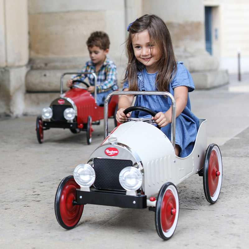 Classic Pedal Car White