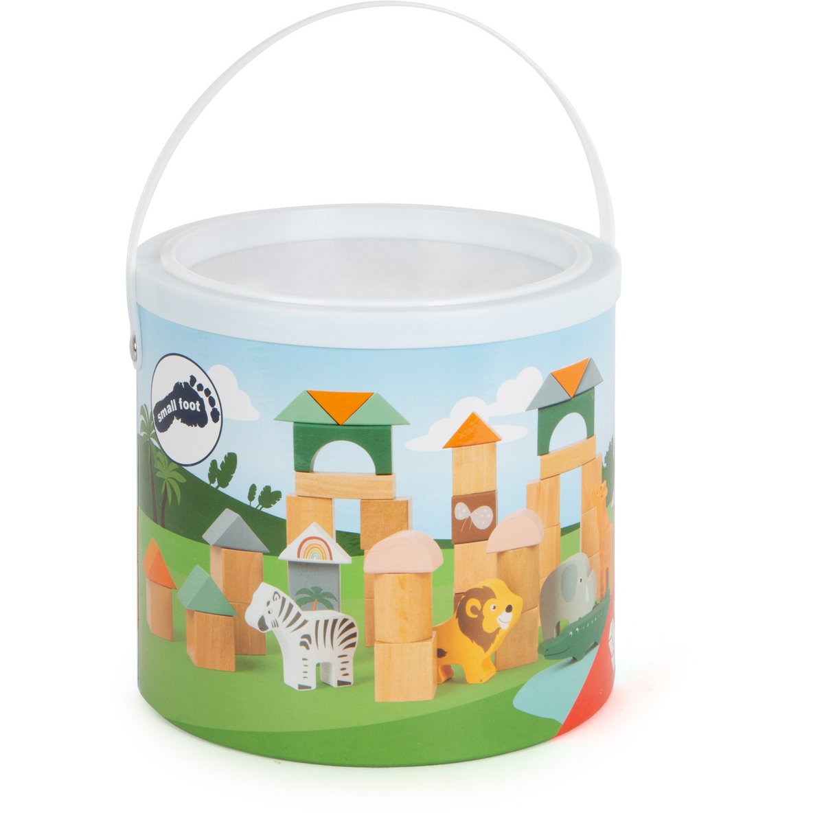 Wooden Building Blocks Safari