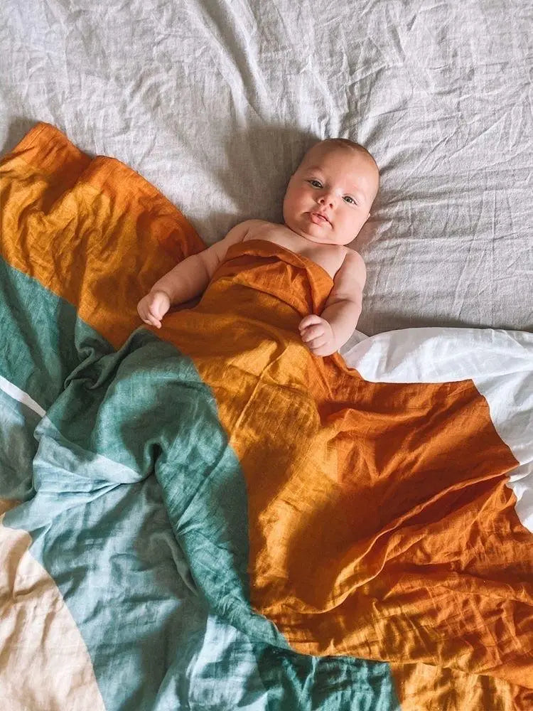 Desert Rainbow Muslin Wrap