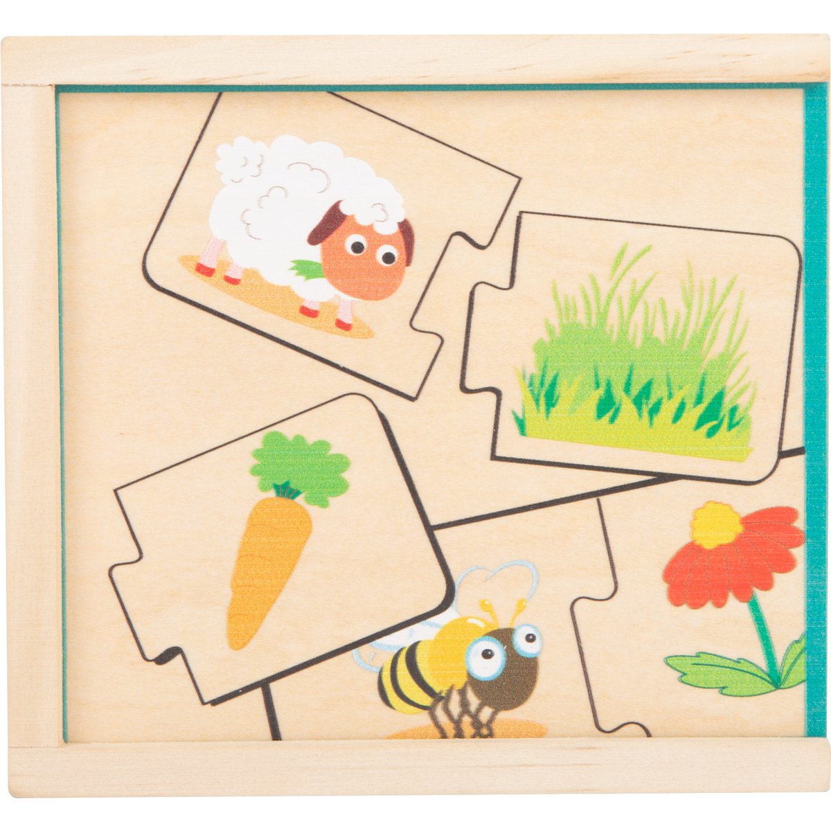 Feeding Animals Wooden Puzzle