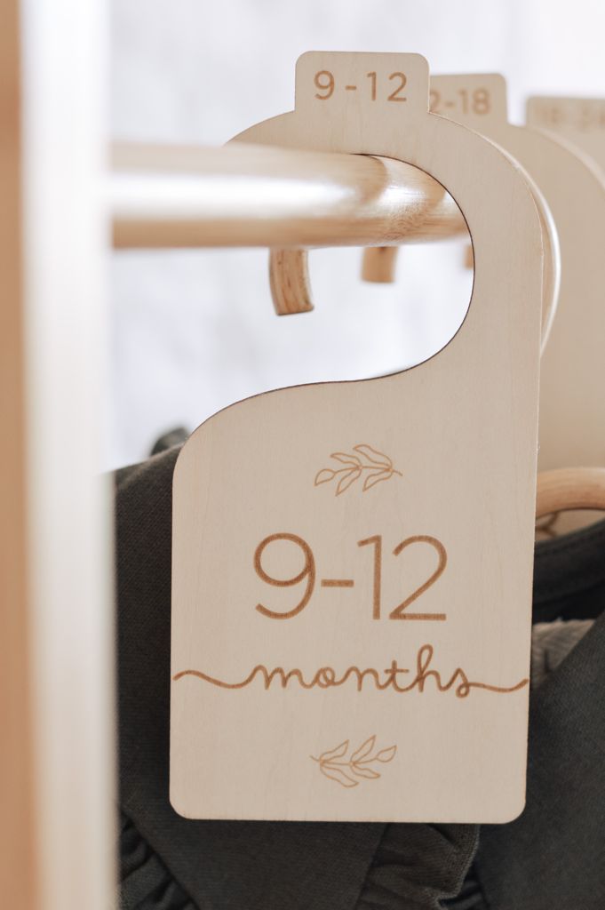 Wooden Baby Hanging Closet Dividers for Nursery Wardrobe