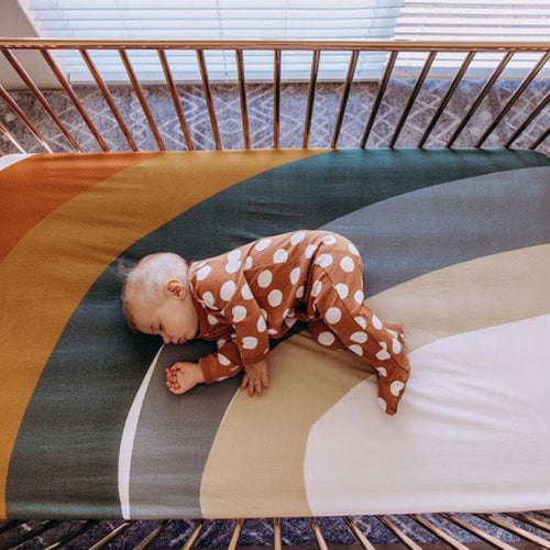 Desert Rainbow Cotton Bassinet Fitted Sheet
