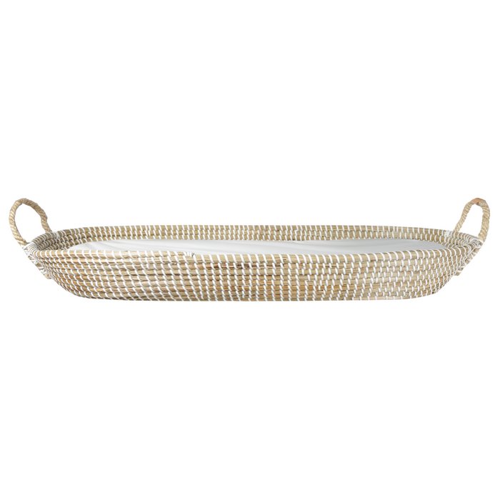Rattan Changing mat basket including mattress