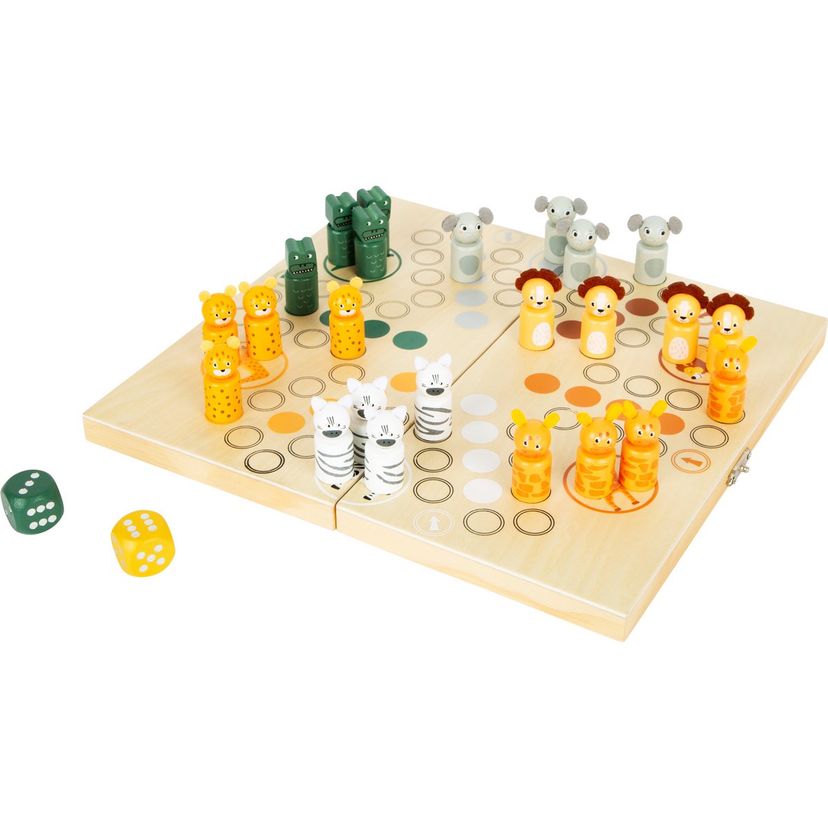 Wooden Ludo for 6 players Safari