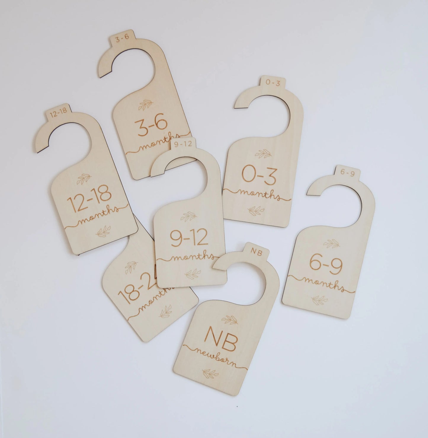 Wooden Baby Hanging Closet Dividers for Nursery Wardrobe