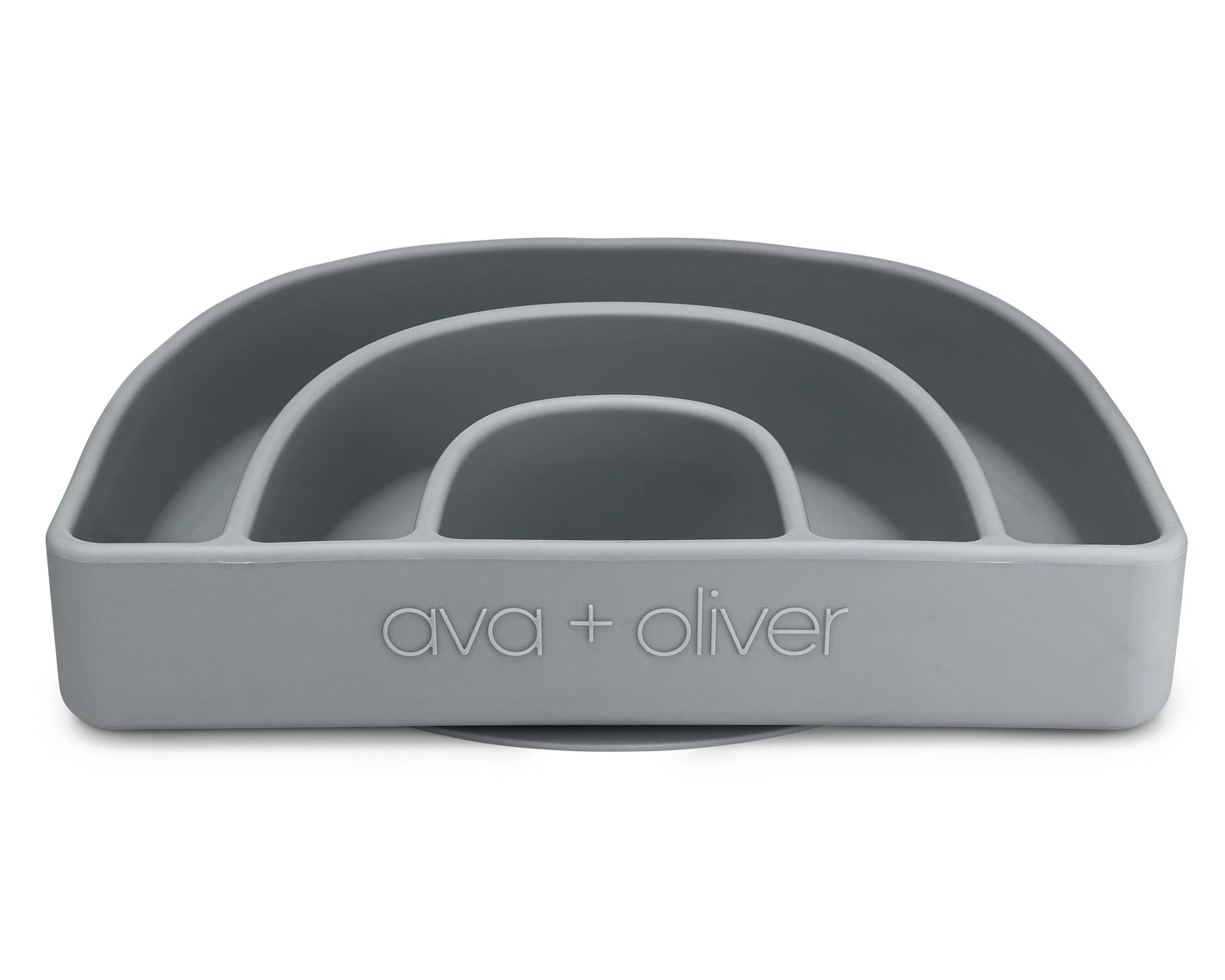 Rainbow Silicone Divided Plate