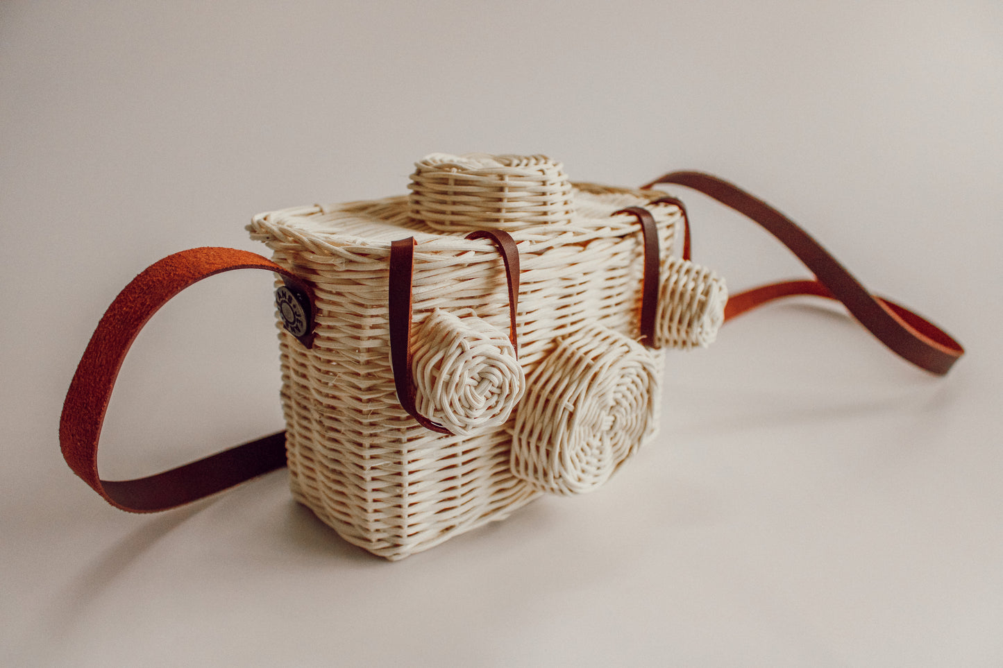 Handmade Rattan Camera Bag