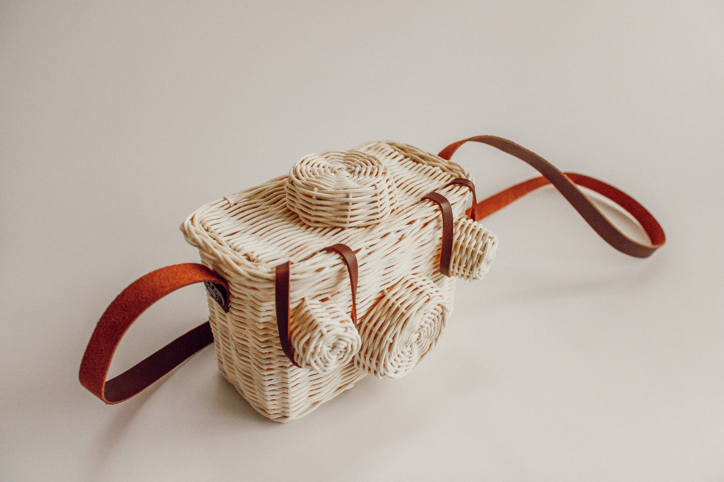 Handmade Rattan Camera Bag