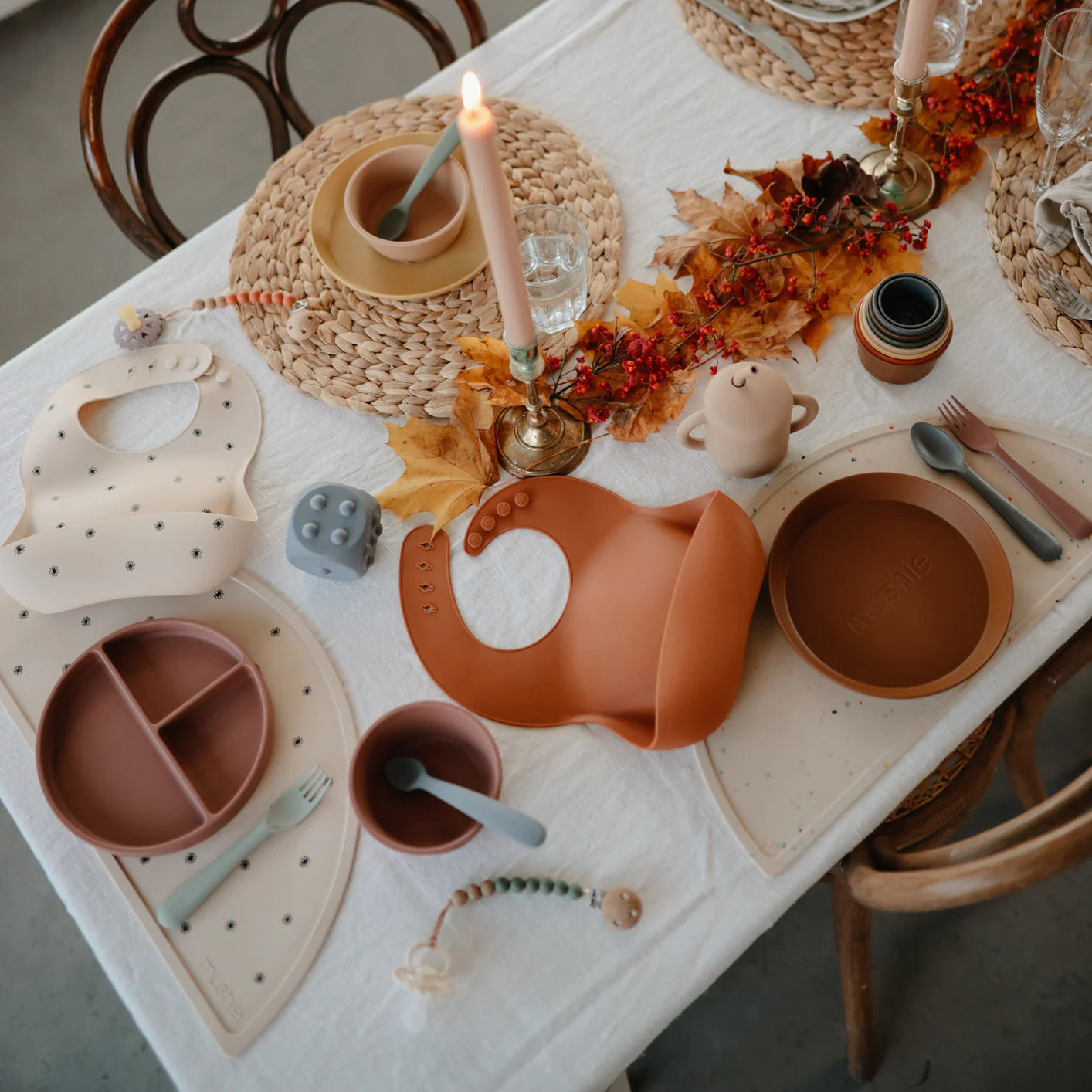 Fork and Spoon Set - Sage