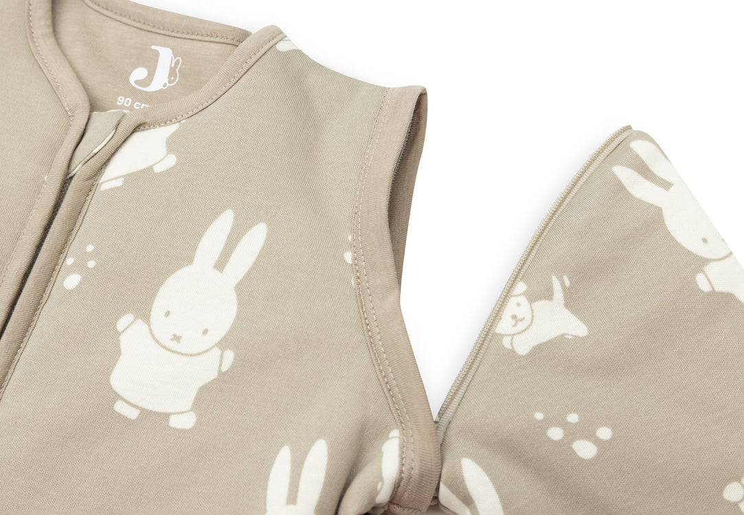 Baby Sleeping Bag Removable Sleeves - Miffy & Snuffy - Olive Green