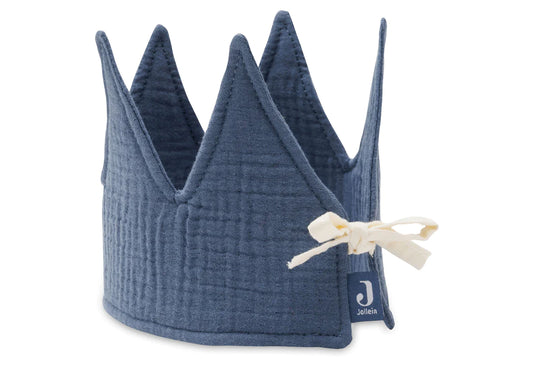Birthday crown 12x35cm - Jeans Blue