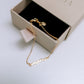 "Chain Love" MAMA GOLD chain bracelet - 18k gold pleated