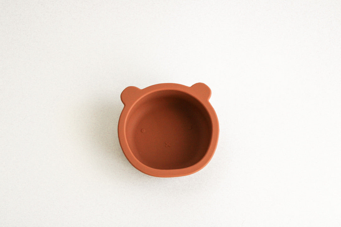 My Teddy Bowl in Taupe & Spice Pumpkin