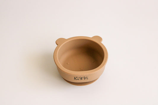 My Teddy Bowl in Taupe & Spice Pumpkin