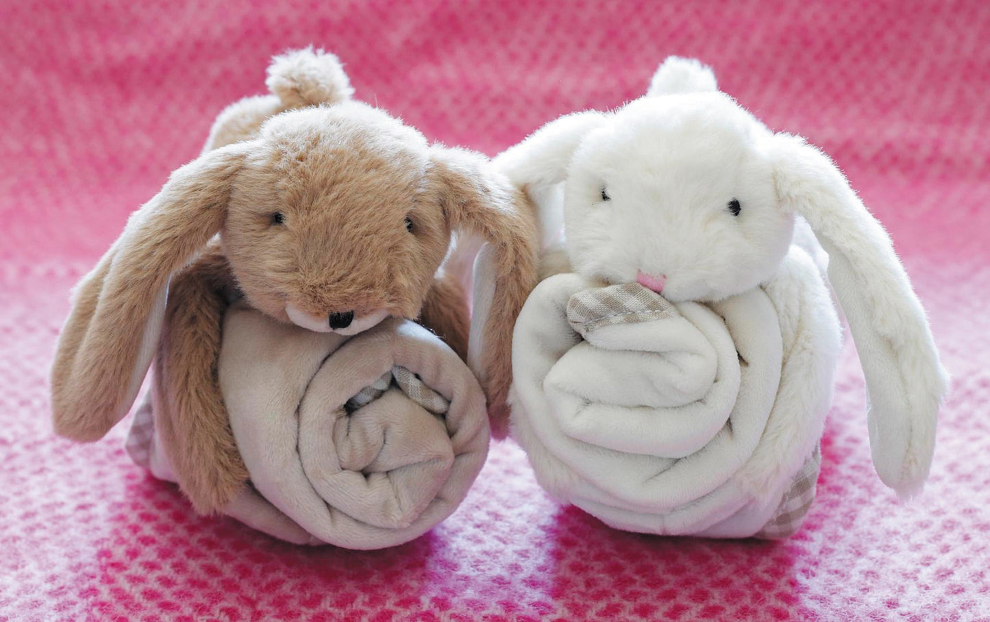 Copy of Bunny Baby Plush Soft Toy Soother Comforter Cream 29 X 29cm