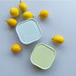 Snack bowl with silicone lid 3-pack (Aqua/Grey/Keylime)
