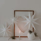 Paper stars set of 3 white