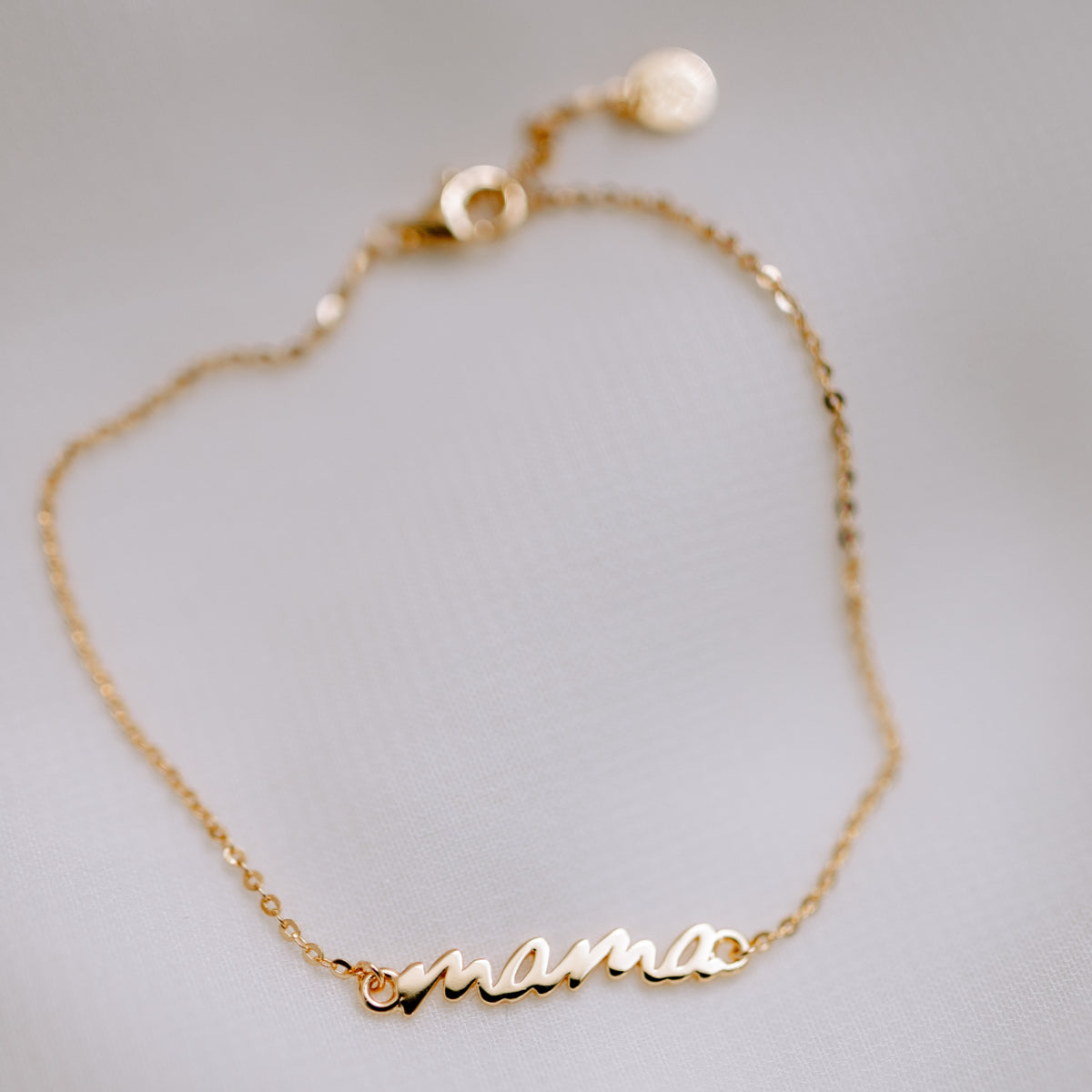 "Chain Love" MAMA GOLD chain bracelet - 18k gold pleated