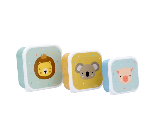 3 Animal Friends Lunch Boxes