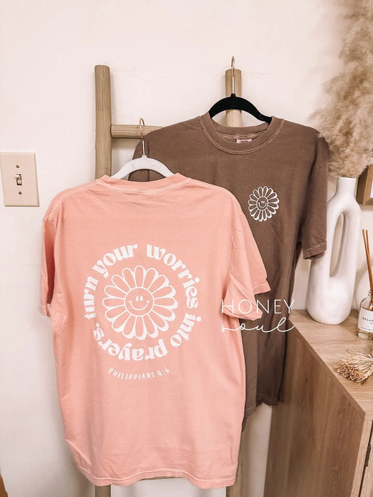 Original Turn Your Worries Into Prayers Graphic Tee