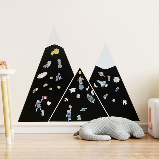 Castle Magnetic Board – Mountains - Black