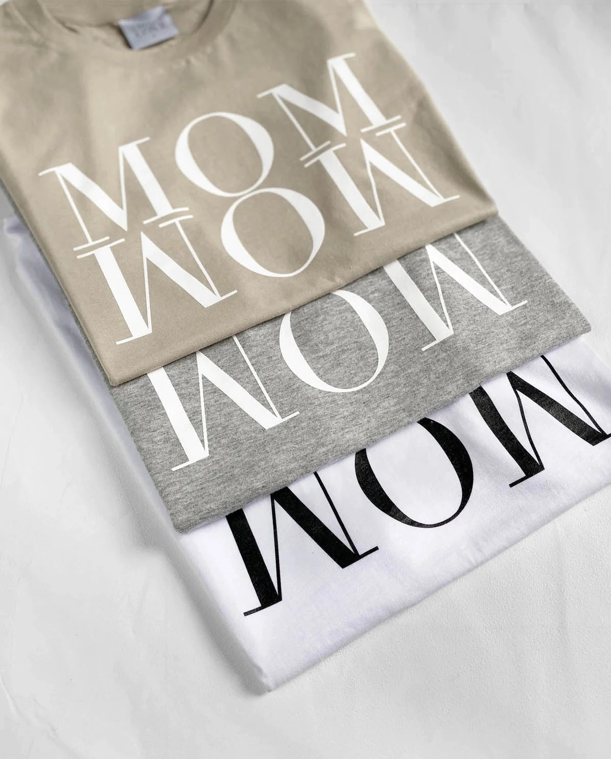 Mom Wow T-Shirt - Melange Grey