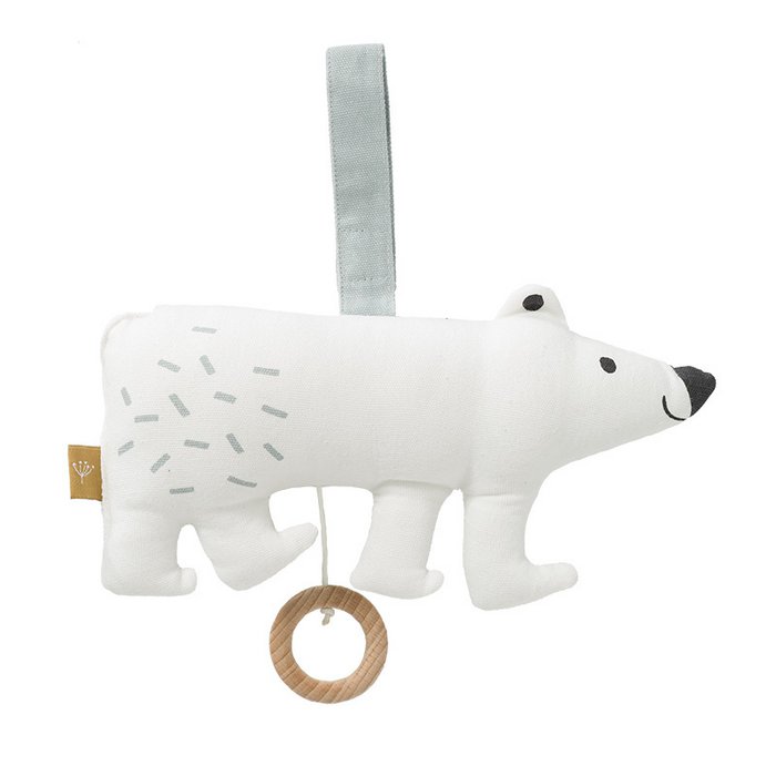 Musical Plush Toy Smiling Polar Bear