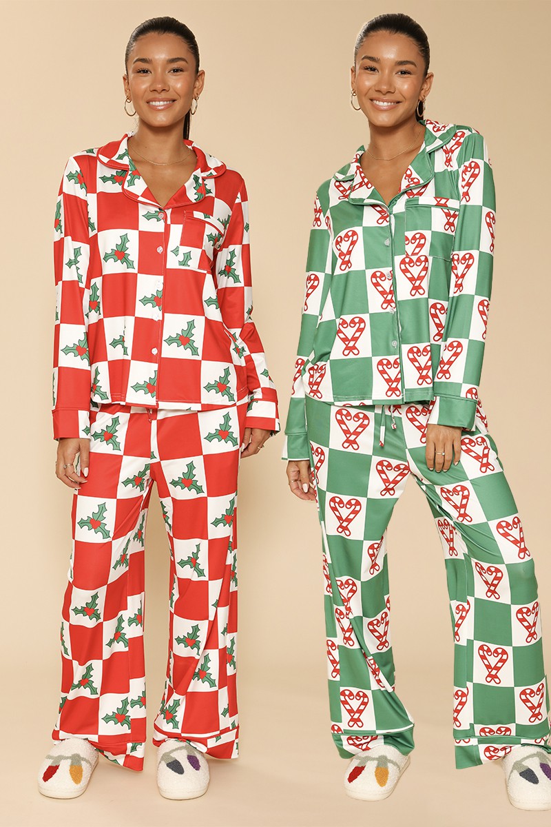 Holiday Pajama Set - Candy Cane