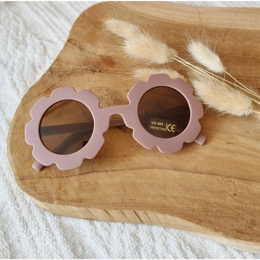 Baby and children's sunglasses UV400 daisy - Old pink