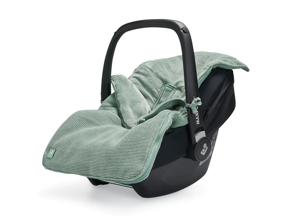 Footmuff for Car Seat Stroller Basic Knit - Forest Green