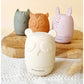 Set of 4 silicone bath toys - Earth tones