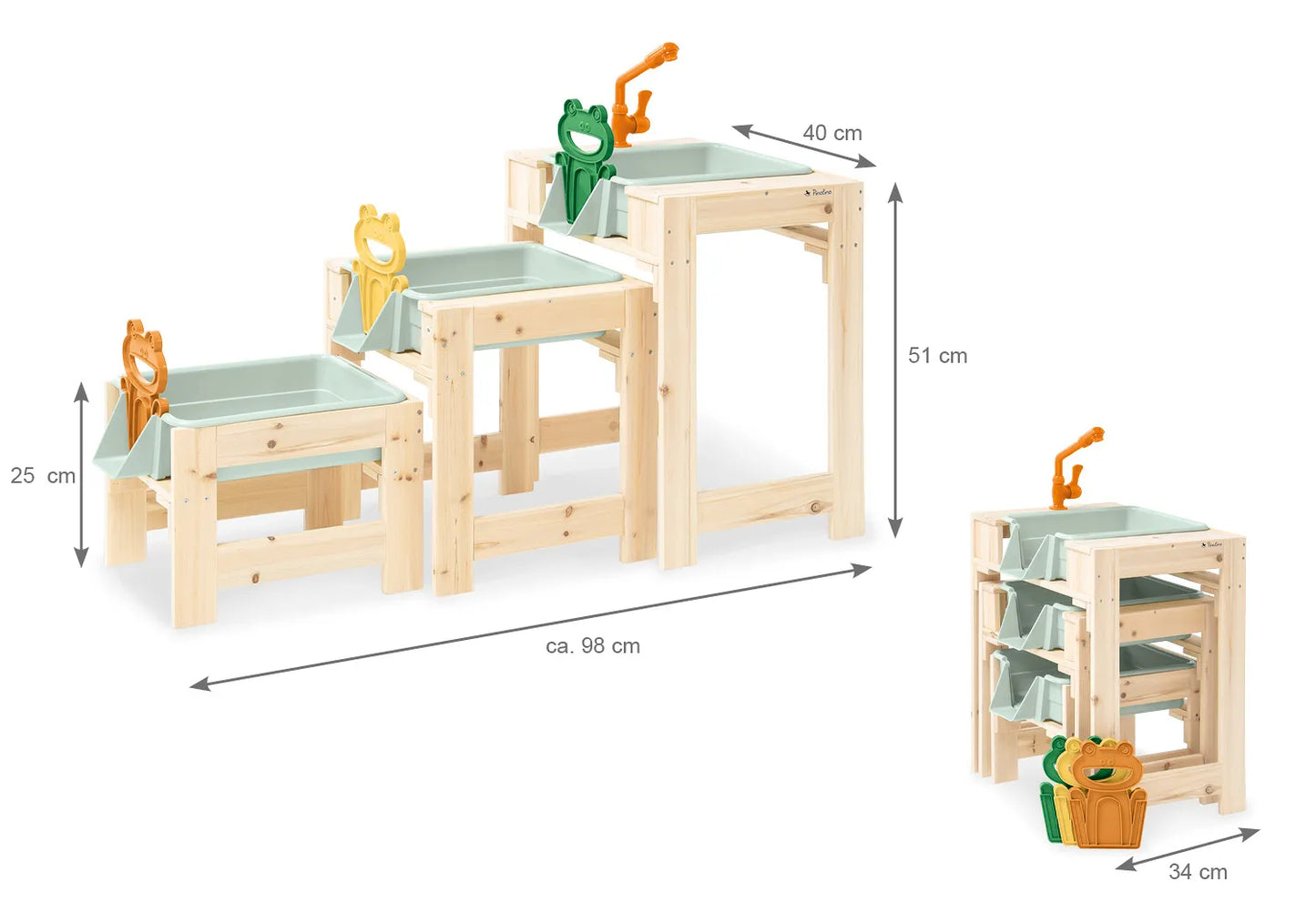 'Frolino' water table set, 3 pieces