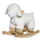 Laasrith Rocking Toy, Sheep, White, Polyester