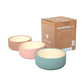 Pack of 3 Silicone Bowls in Pastel Colors