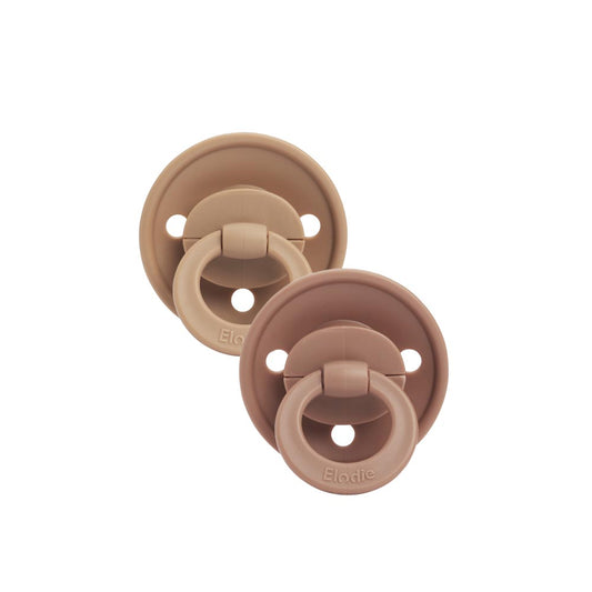 Silicone Pacifier, Pack of 2,  3+ Months - Soft Terracotta