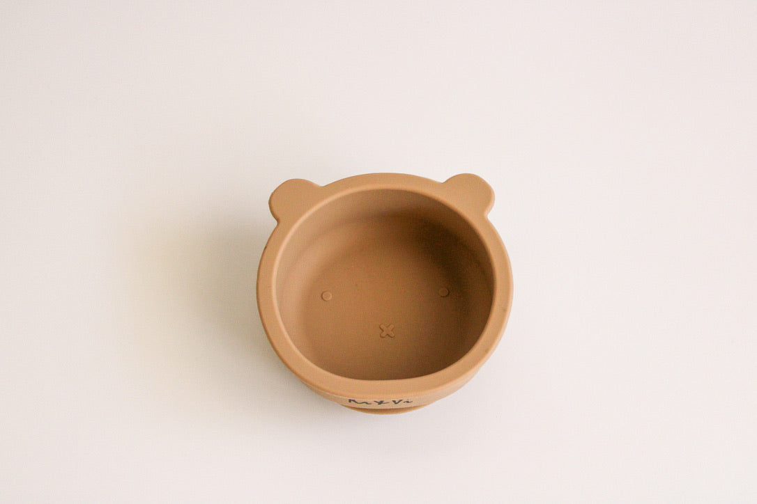 My Teddy Bowl in Taupe & Spice Pumpkin