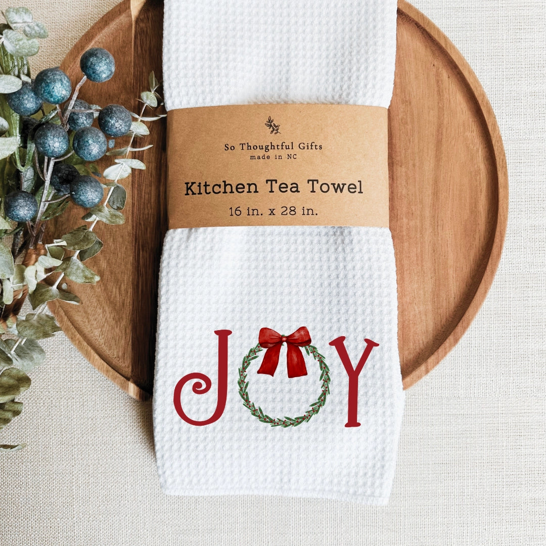 Christmas Dish Towel - Joy | Kitchen Towel