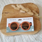 Baby and children's sunglasses UV400 round - Rust