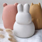 Silicone flexible piggy bank - Bunny, white