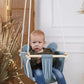 Teddy Bear toddler swing - blue